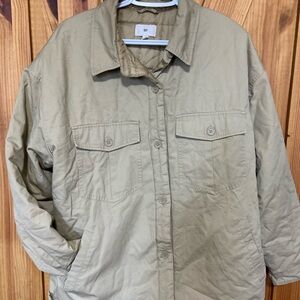 ☀️3 for $20 BP Beige Quilted Jacket men’s size large
